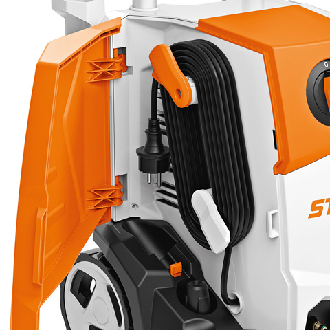 Stihl RE130 Plus Удобное хранение электрического кабеля